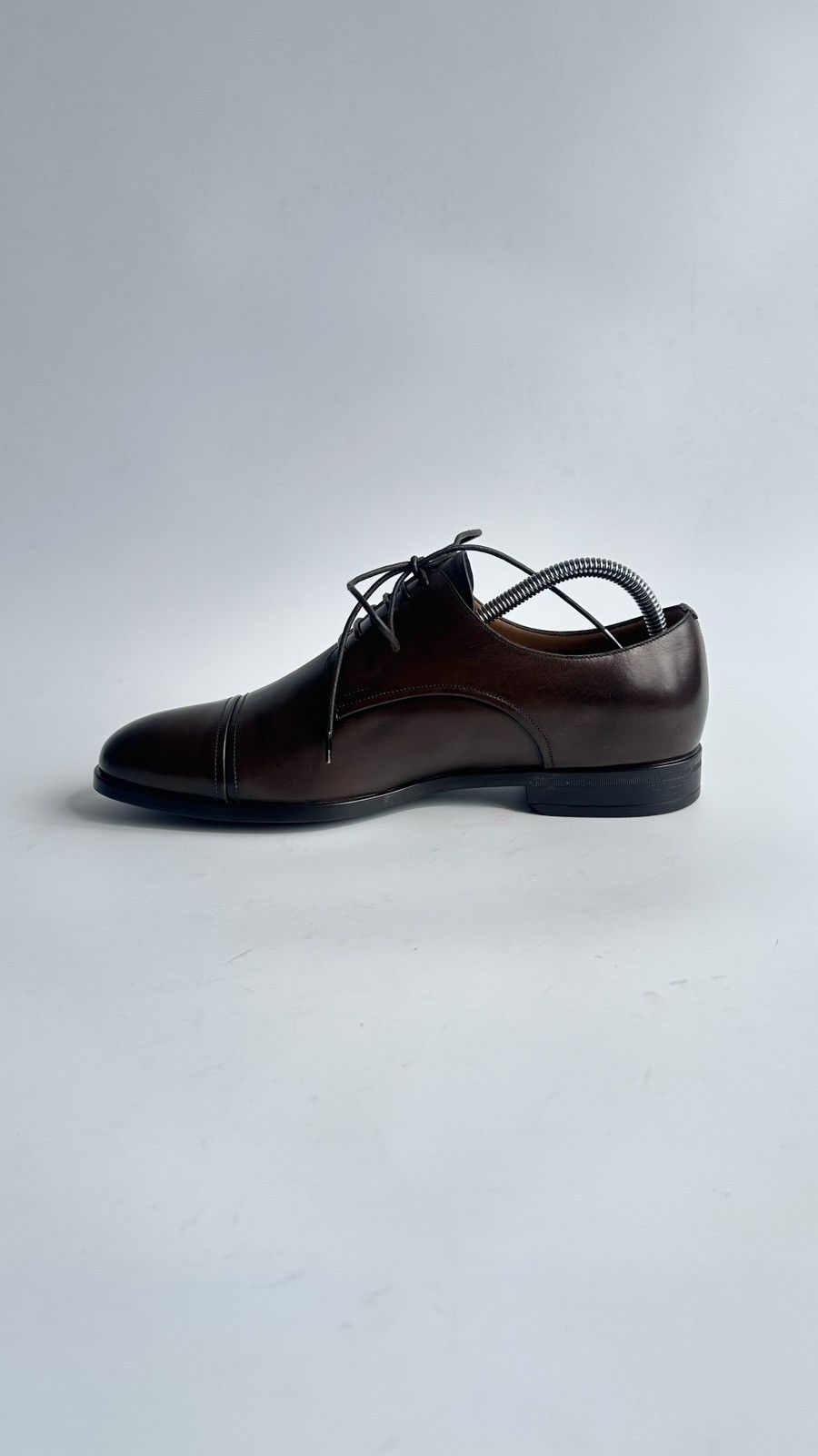 Bally Bally Switzerland Lampy Brown Leather Derby Shoes US 7.5 EEE Size US 7.5 / EU 40-41 - 10 Thumbnail