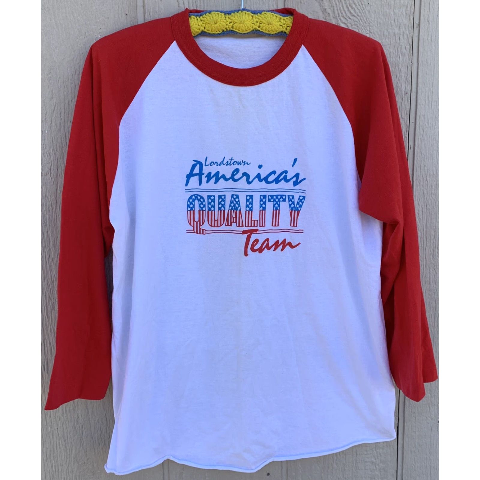 Vintage VINTAGE Lordstown Americas Quality Team Raglan Tee T Shirt 1980s graphic tee XL Size US XL / EU 56 / 4 - 7 Thumbnail