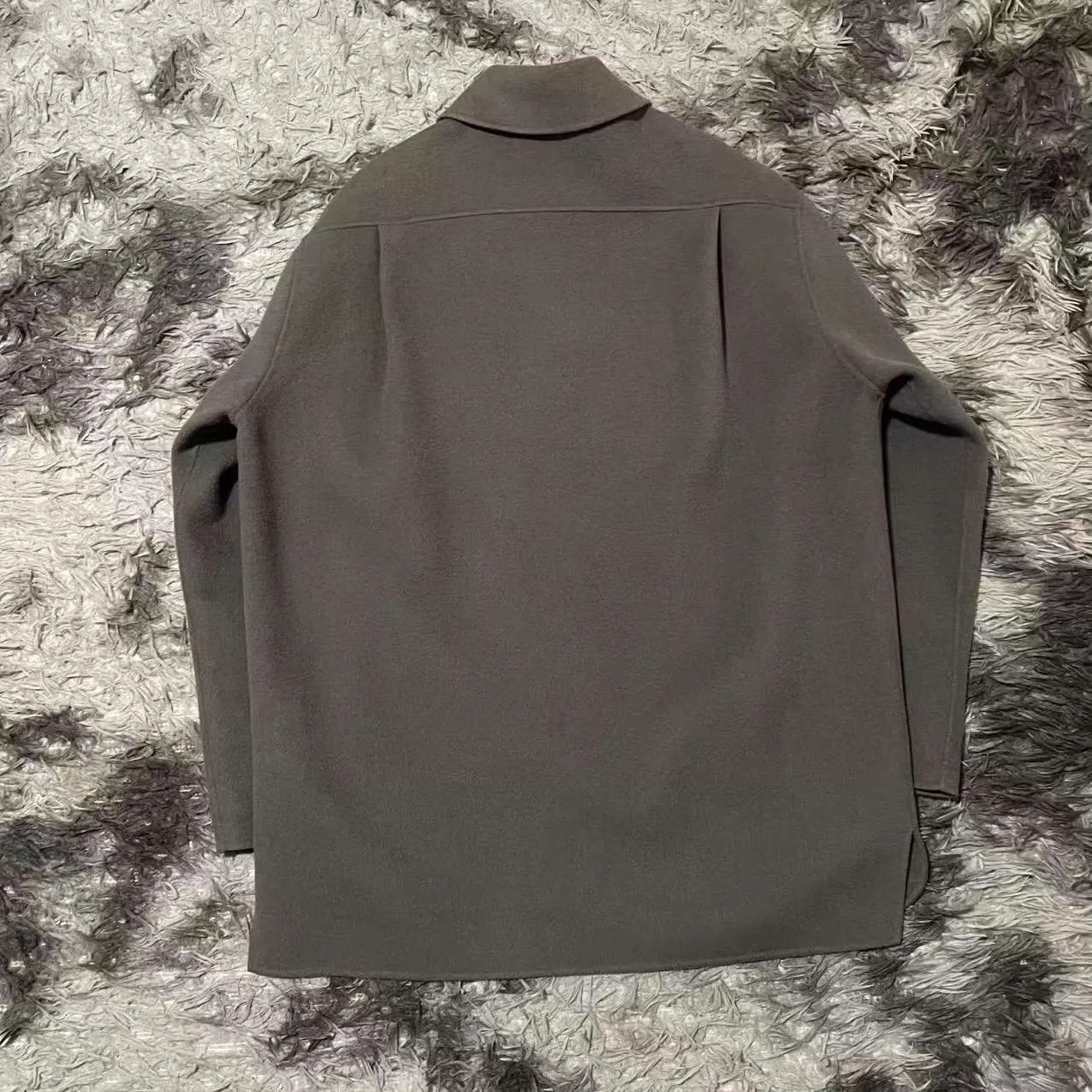 Acne Studios Acne SS24 Oversized ChestPocket Shirt Jacket Dark Brown 46 Size US S / EU 44-46 / 1 - 2 Thumbnail