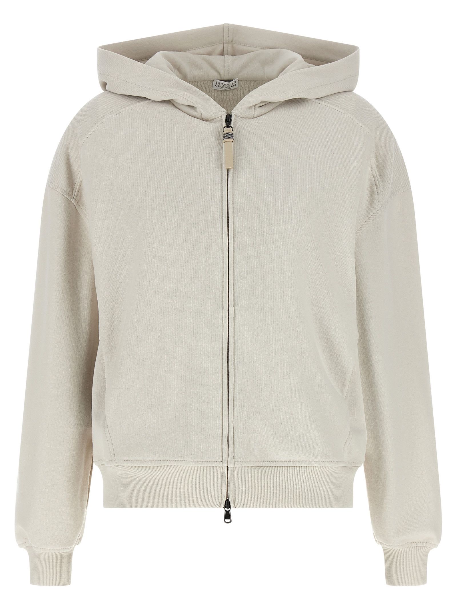 Brunello Cucinelli 'Shiny Zipper Pull' Hoodie Size XS / US 0-2 / IT 36-38 - 1 Thumbnail
