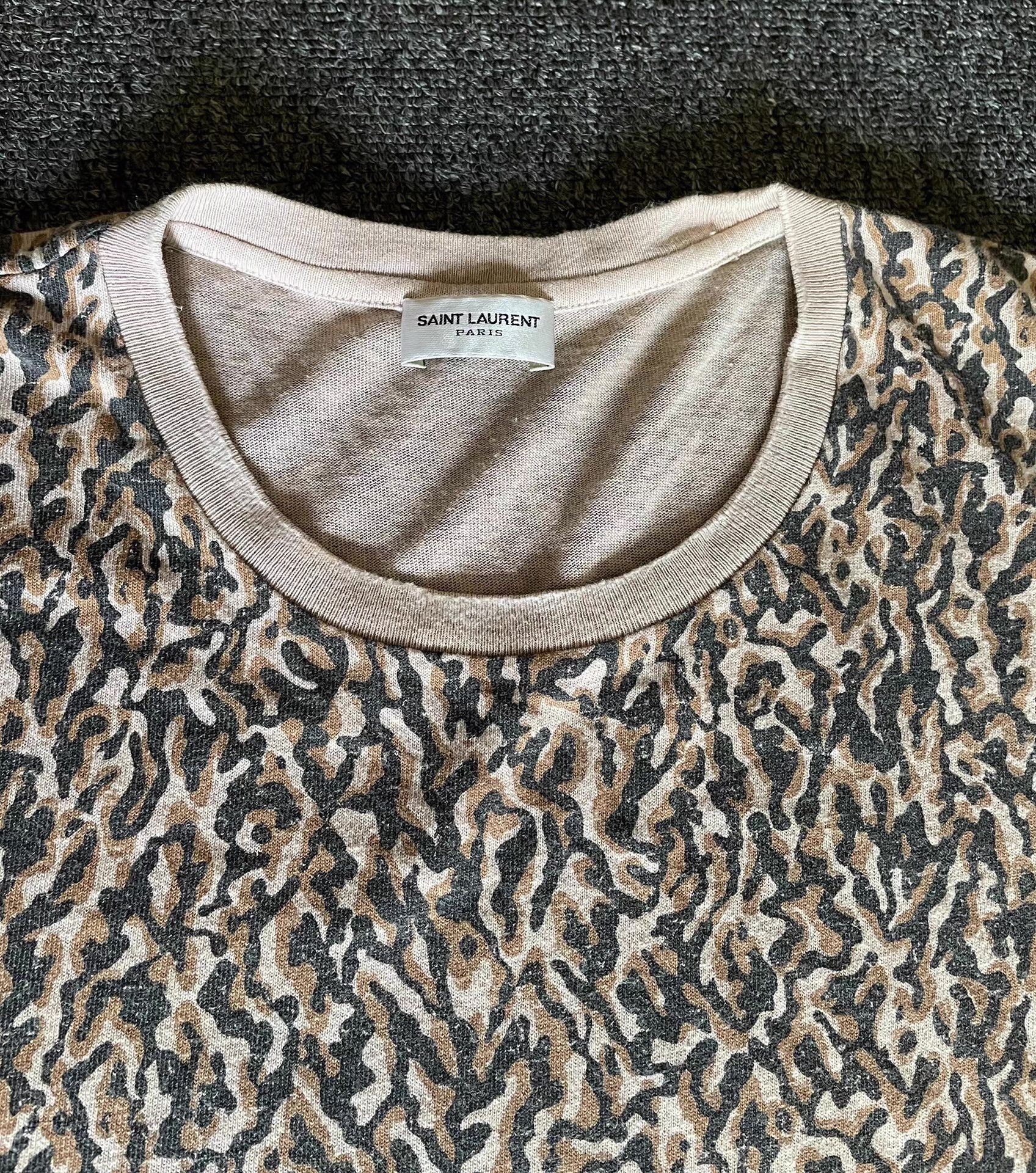 Saint Laurent Paris Saint Laurent YSL leopard print short-sleeve T-shirt Size US M / EU 48-50 / 2 - 4 Thumbnail