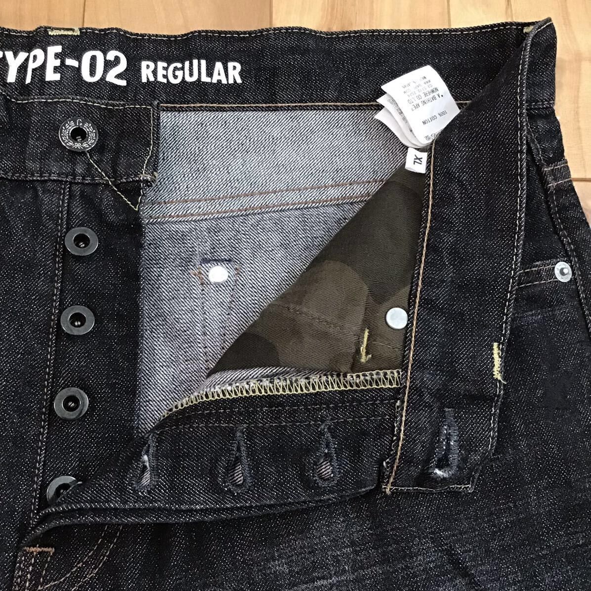Bape BAPE camo TYPE02 Black Denim Pants a bathing ape ★size XL Size US 32 / EU 48 - 8 Thumbnail