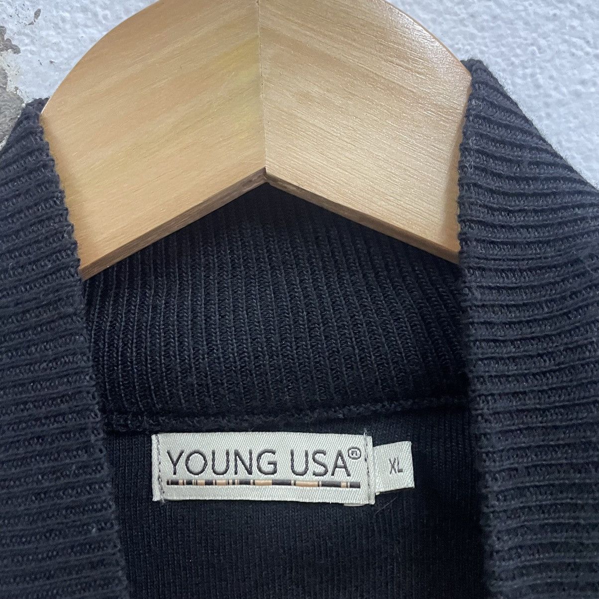 Vintage 🔥Vintage Young USA Checkerd Half Zipper Sweatshirts Size US S / EU 44-46 / 1 - 8 Thumbnail