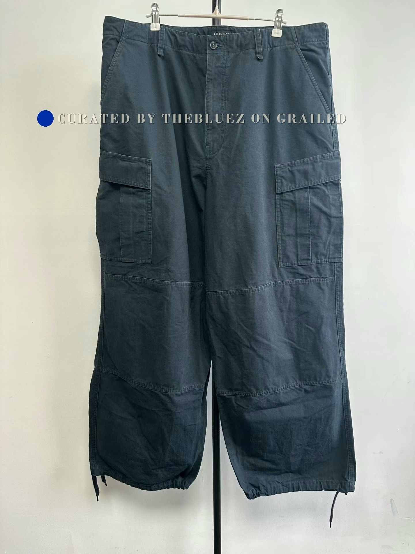 Balenciaga Balenciaga Solid Cargo Pants with Pockets Size US 30 / EU 46 - 1 Thumbnail