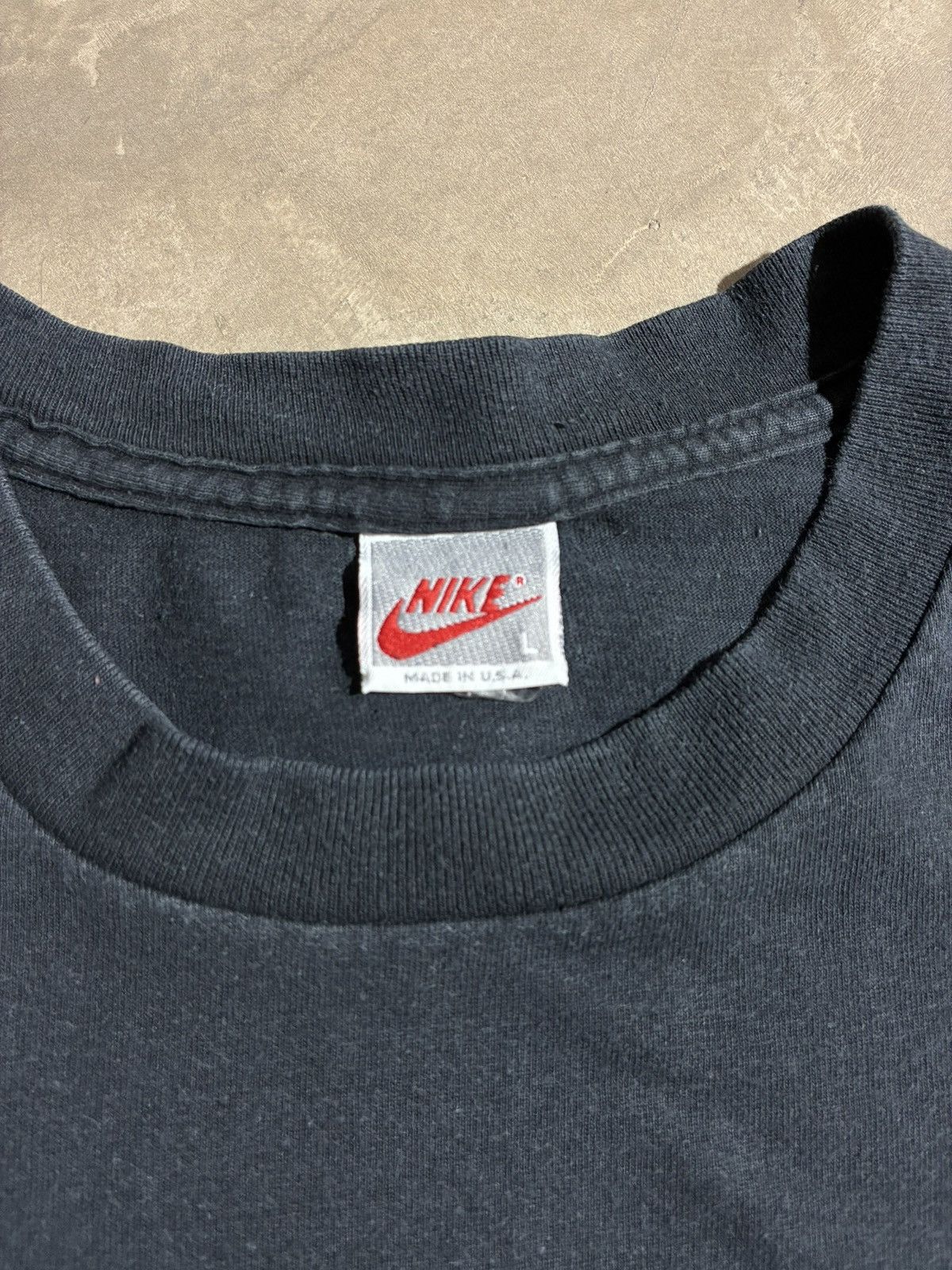 Nike Vintage 90s Nike Jordan Single Stitch T Shirt Made in USA L Size US L / EU 52-54 / 3 - 3 Thumbnail