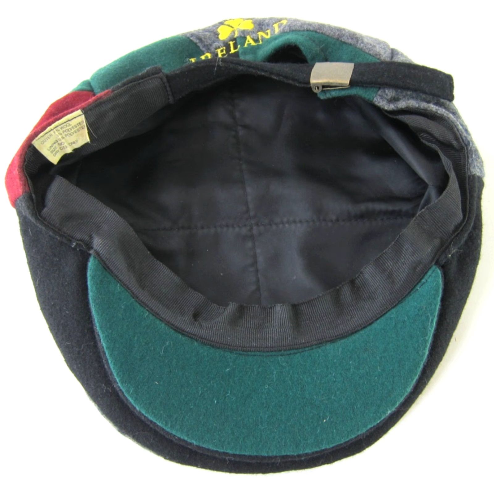 Vintage VINTAGE IRELAND Wool Green Red Grey Plaid Patch Cabby Newsboy Hat Cap OS Mens Cap Wool Plaid Newsboy Cap OS Size ONE SIZE - 7 Thumbnail