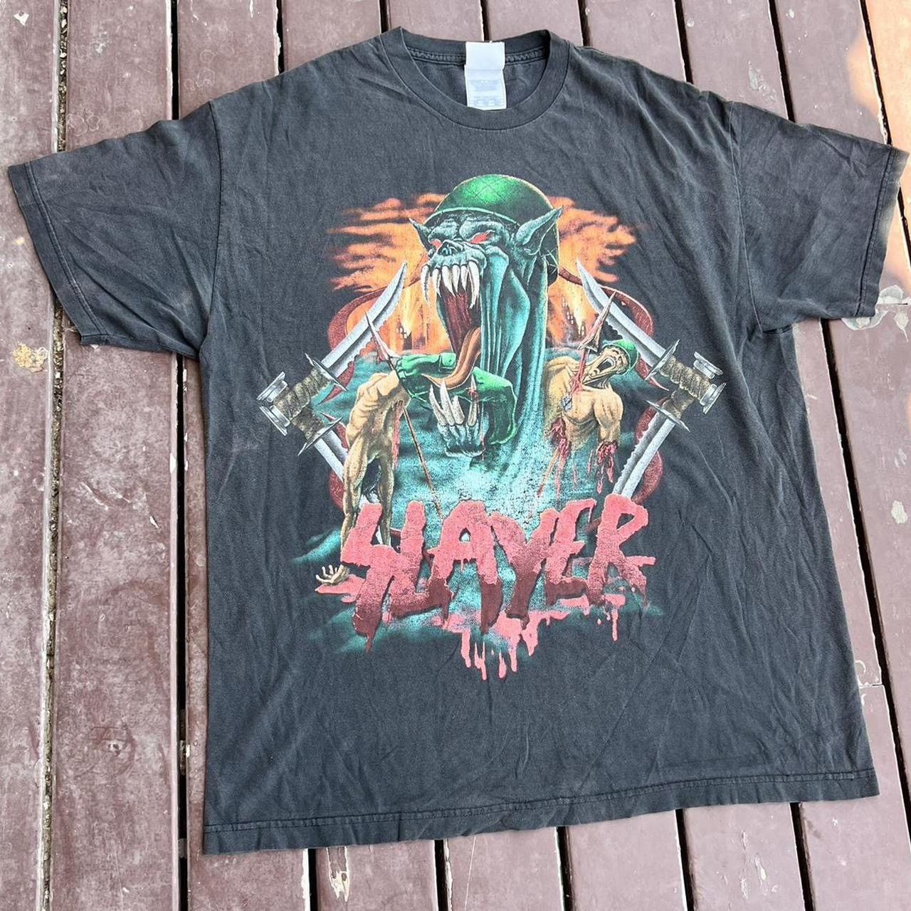 Slayer Vintage 90s Slayer T-shirt Size US XL / EU 56 / 4 - 2 Thumbnail