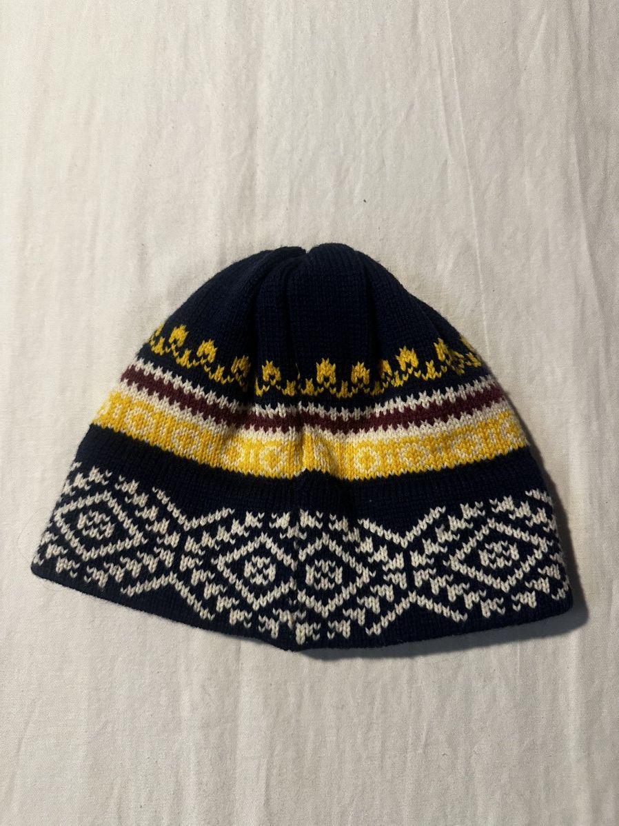 Noah Noah 100% Knitted Wool Beanie Ski Hat Fair Isle Size ONE SIZE - 2 Thumbnail