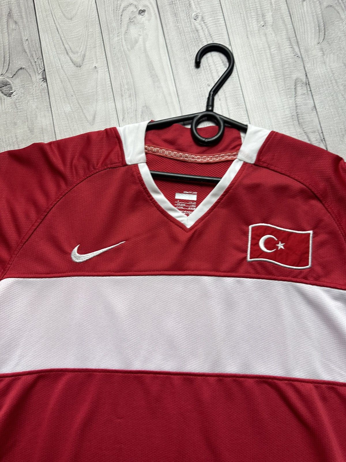 Vintage Turkey soccer jersey size S logo red