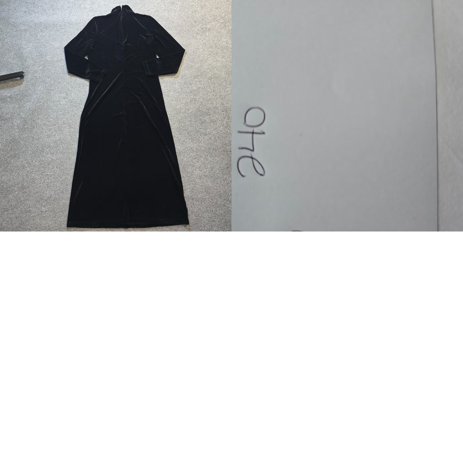 Express VINTAGE Express Tricot Dress Womens Size 14 Black Velour Maxi Gothic Witchy Y2K Dress Ladies Women Maxi Dress Black Size XL / US 12-14 / IT 48-50 - 8 Thumbnail