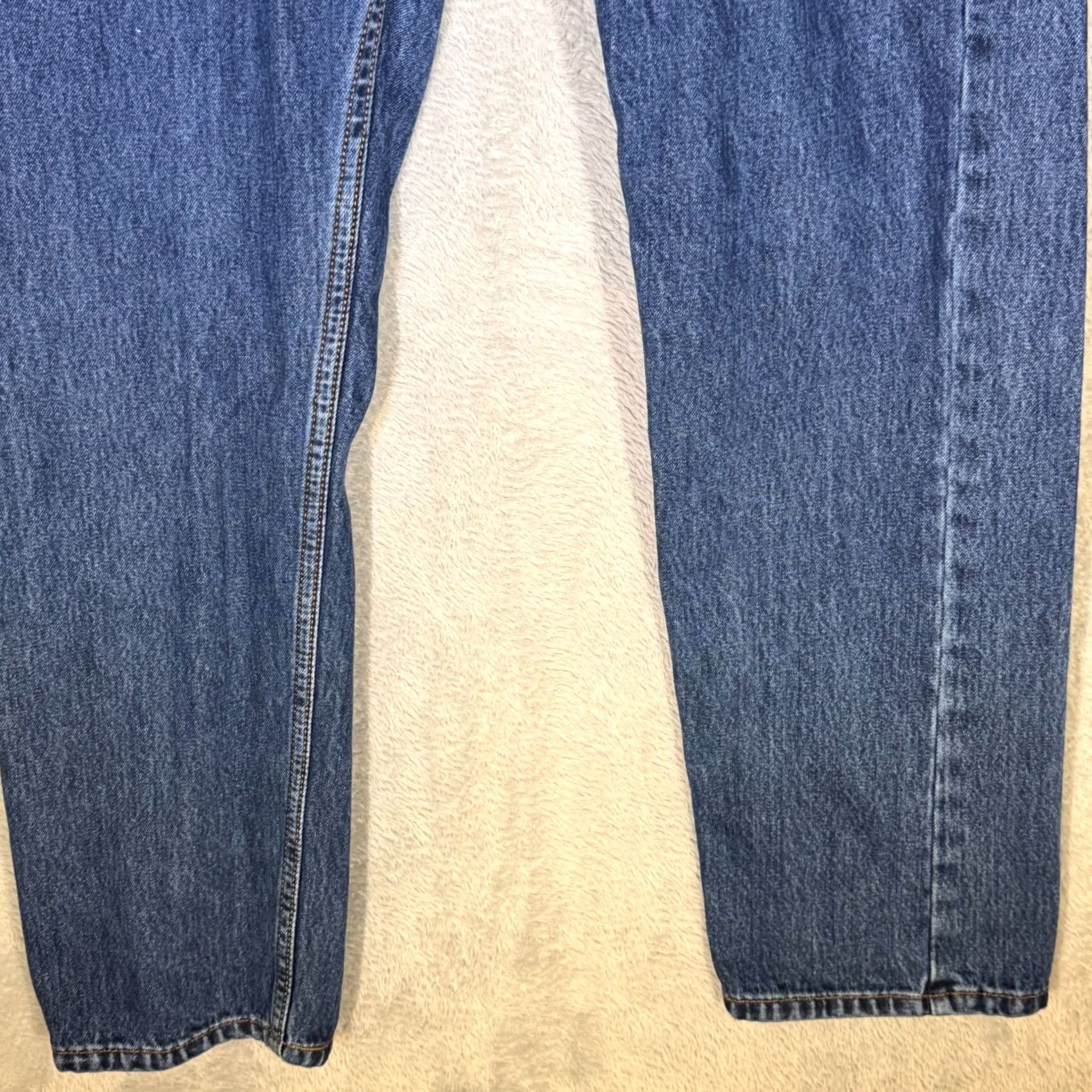 Levi's Levi’s 505 Jeans Straight Leg Blue Denim Stretch Mid-Rise 36 x 30 Men’s Size US 36 / EU 52 - 5 Thumbnail