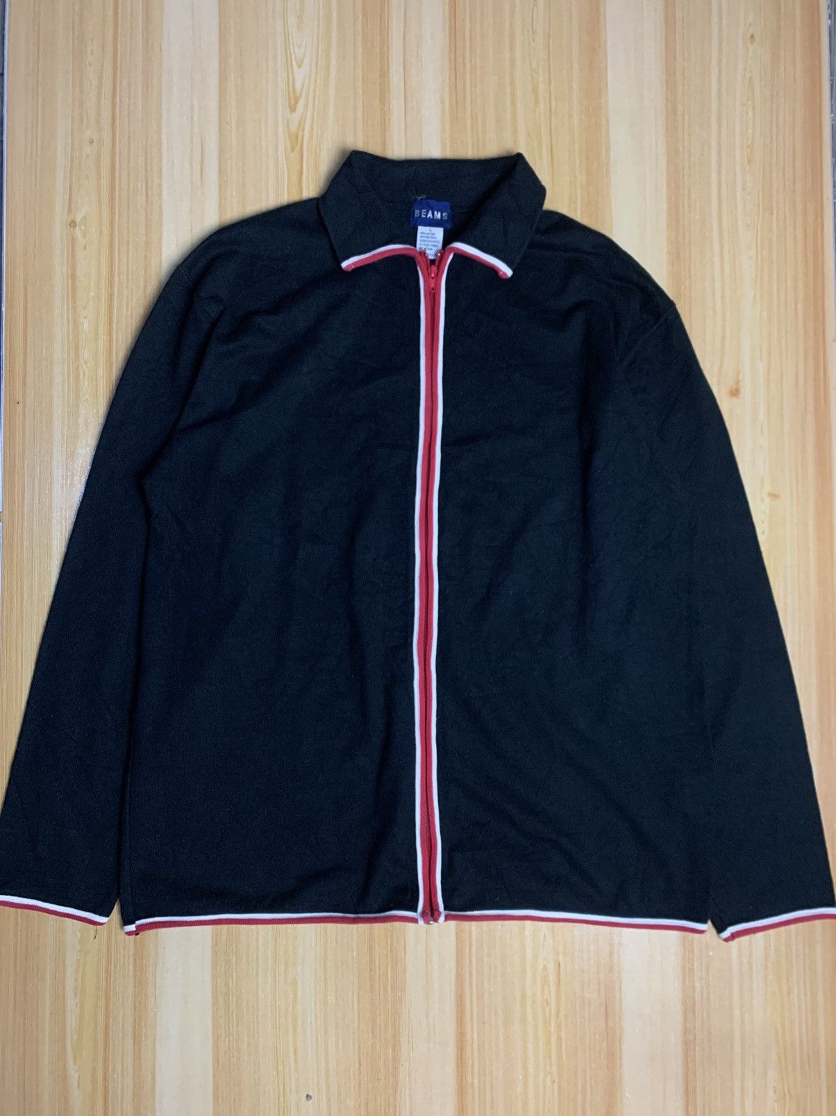 BEAMS FULL ZIP LONGSLEEVE
