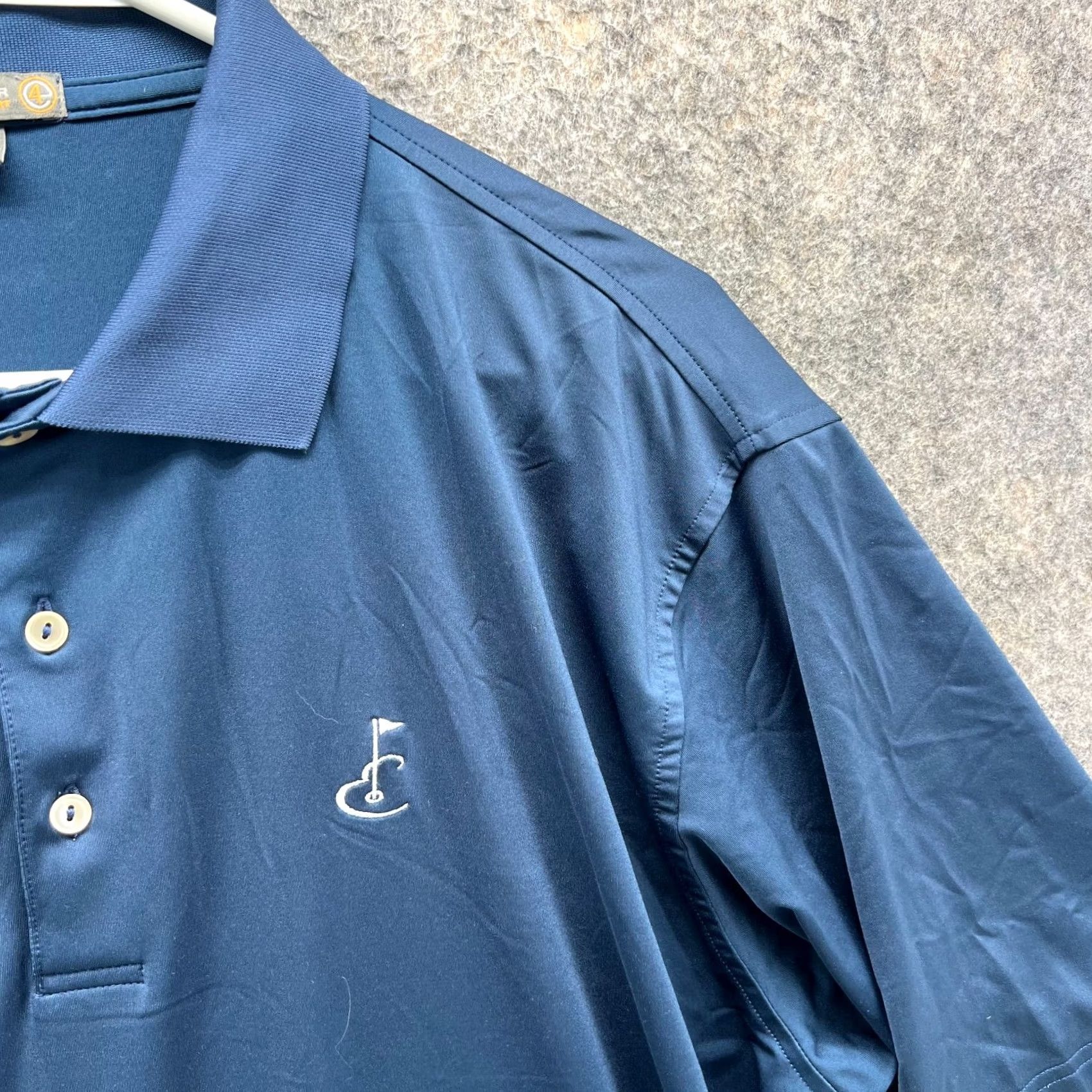 Peter Millar Peter Millar Polo Shirt Men XL Blue Polyester Summer Comfort Golf Logo Shirt Size US XL / EU 56 / 4 - 7 Thumbnail