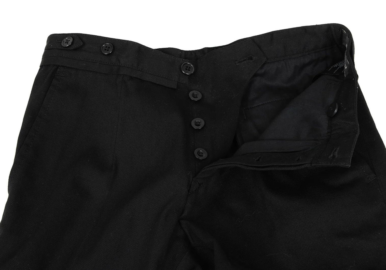 Ann Demeulemeester Cotton Neat Tuck Stretch Pants in Black XXS Size US 26 / EU 42 - 7 Thumbnail