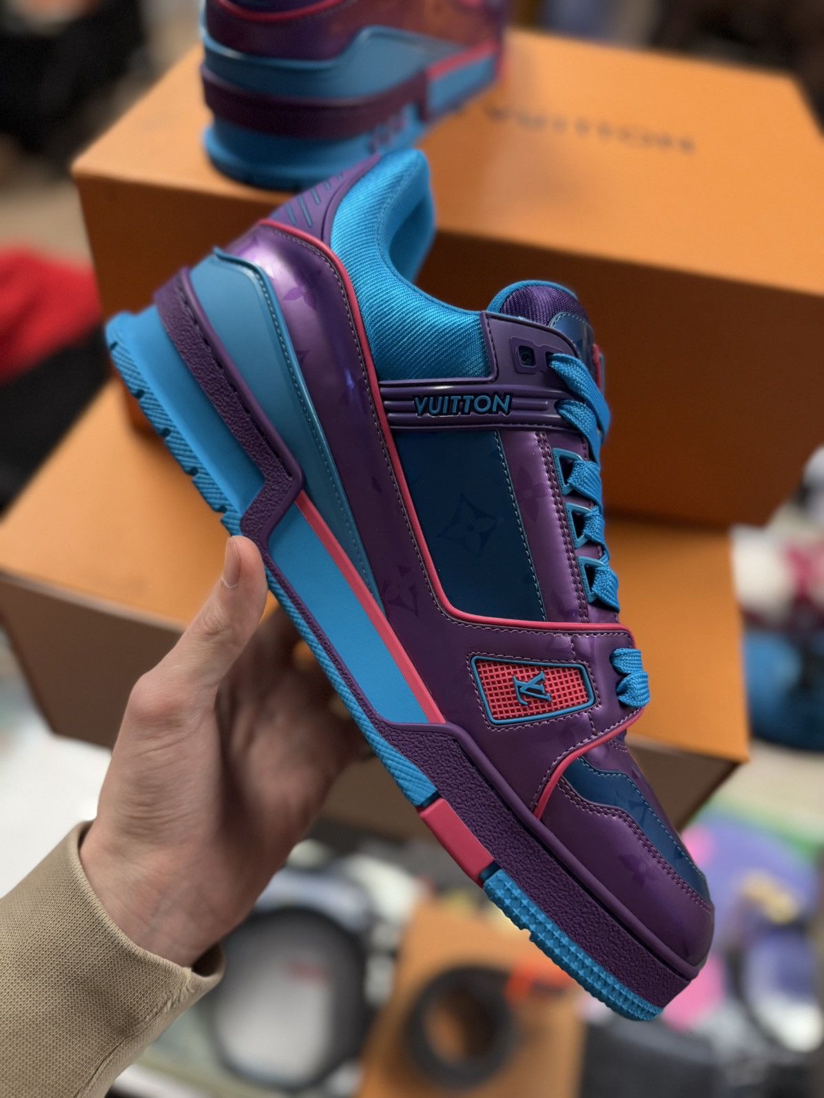 Louis Vuitton Louis Vuitton Virgil Abloh Trainer Colorful Size 9LV/10US Size US 10 / EU 43 - 12 Thumbnail