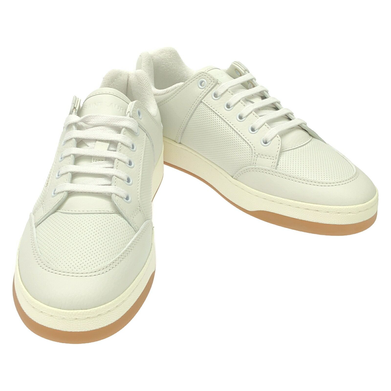 YVES Saint Laurent Sl/61 Lt Calf Sneakers Leather Shoes 713600Aab85904243 in White, Men's