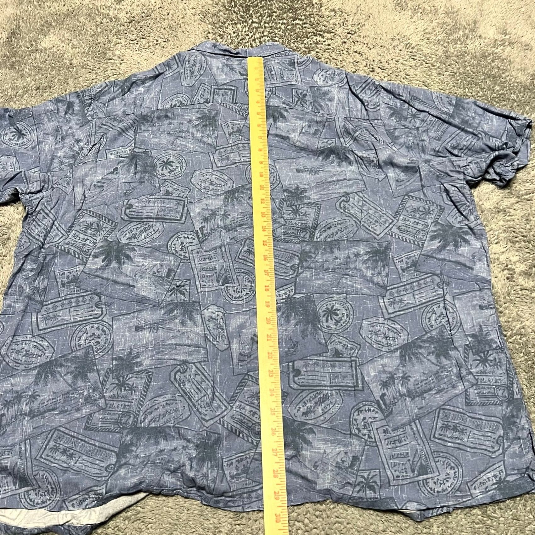 Vintage Batik Bay Hawaiian Shirt Mens 3XB Blue Floral Button Up Short Sleeve Rayon Size US XXL / EU 58 / 5 - 5 Thumbnail