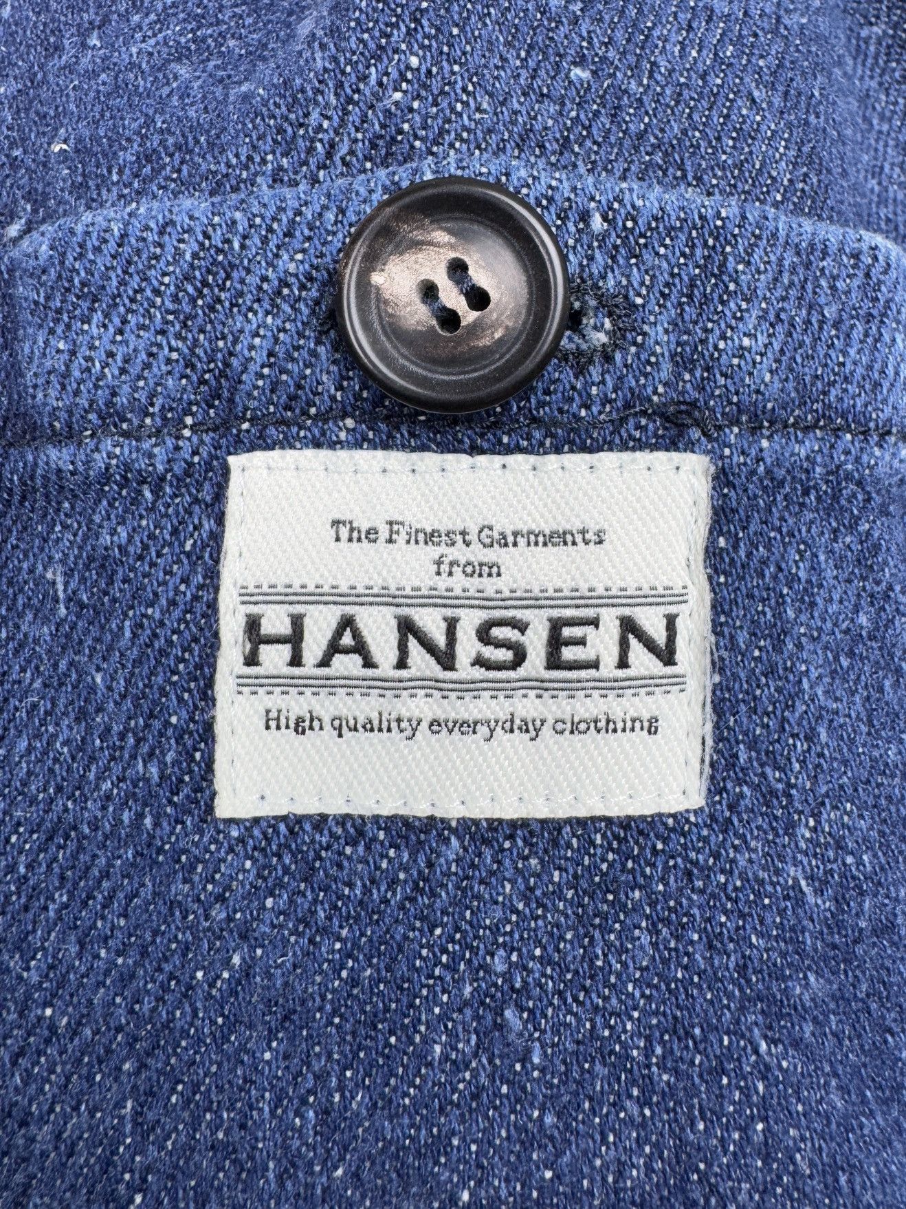 HANSEN Garments HANSEN Garments 100% Hemp blue ‘Denim’ blazer jacket Size 40R - 9 Thumbnail