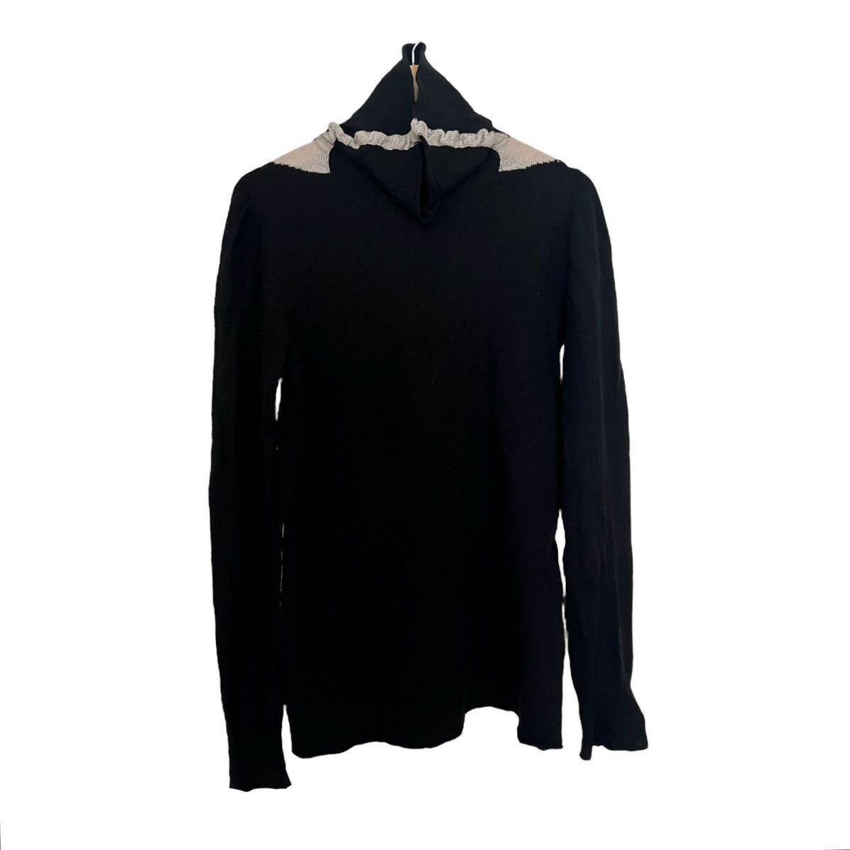 Rick Owens Rick dustulator pearl shoulder paneling turtleneck Size US S / EU 44-46 / 1 - 1 Thumbnail