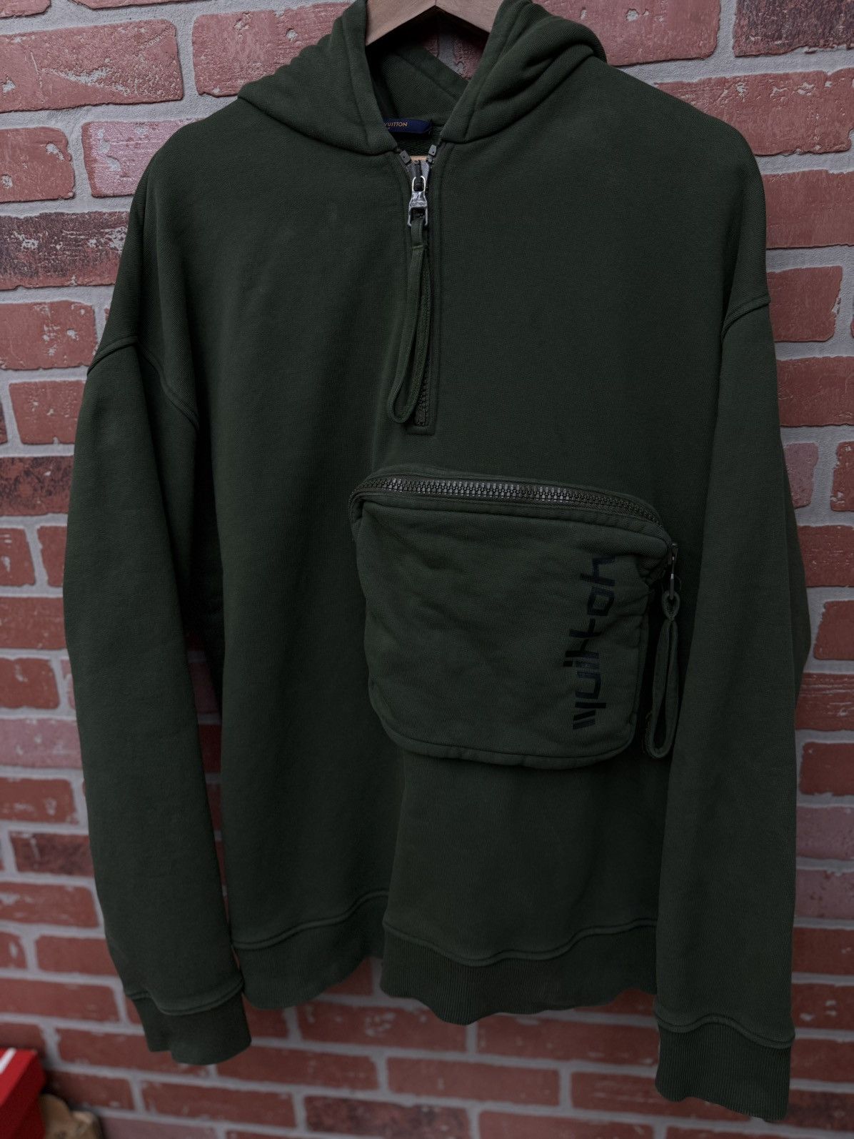 Louis Vuitton Louis Vuitton Virgil Abloh Green Hoodie Size 4L Size US XXL / EU 58 / 5 - 3 Thumbnail