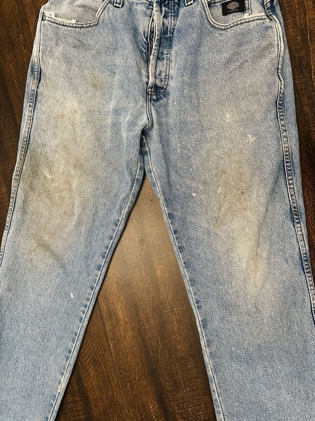 Harley Davidson VTG Men's Buttonfly Harley Davidson Jeans Size 32x28 Biker Size US 32 / EU 48 - 8 Thumbnail