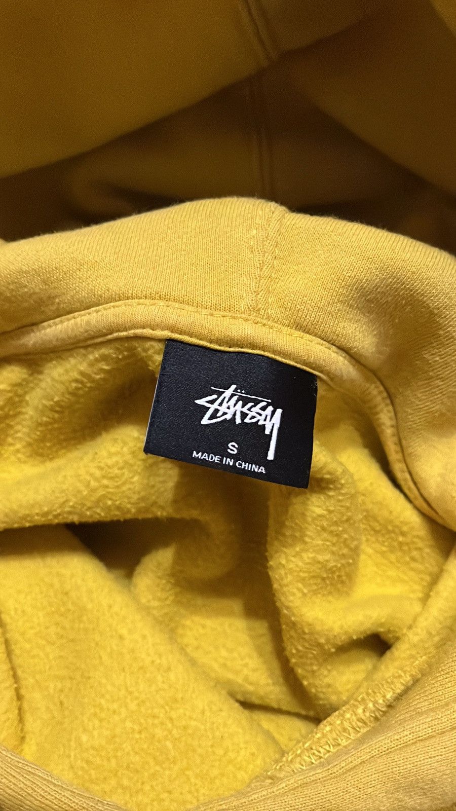 Stussy × Vintage Y2K Yellow Stussy Big logo Y2K Hoodie Size US S / EU 44-46 / 1 - 7 Thumbnail