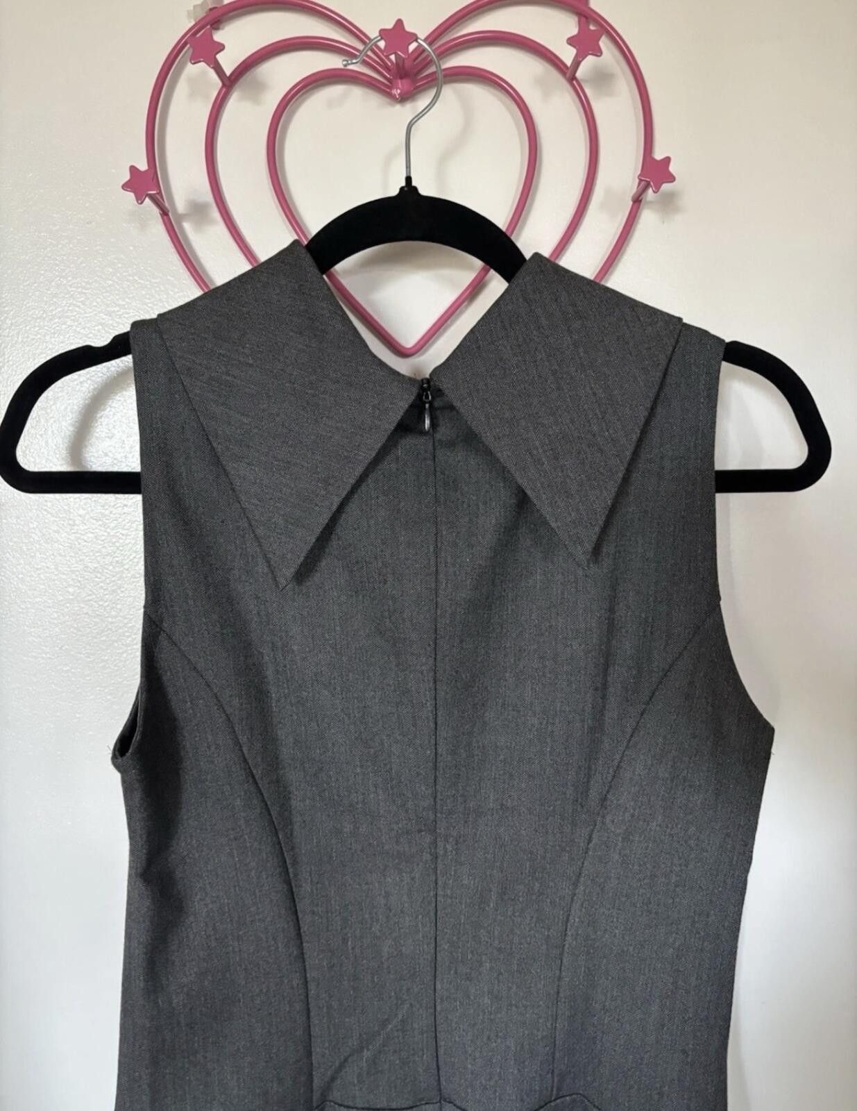 United Colors Of Benetton | STILE BENETTON | Elegant Gray Sleeveless Dress Size S / US 4 / IT 40 - 5 Thumbnail