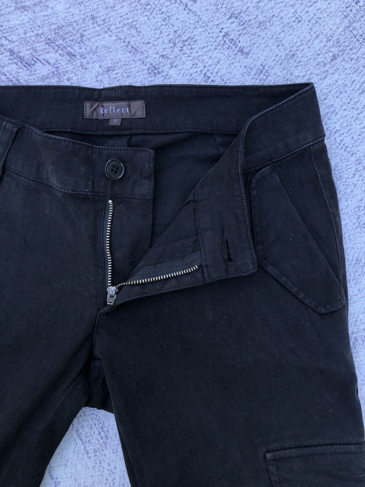 Japanese Brand Black Trousers Cargo Pants Skinny Fit Multipocket Size US 28 / EU 44 - 8 Thumbnail