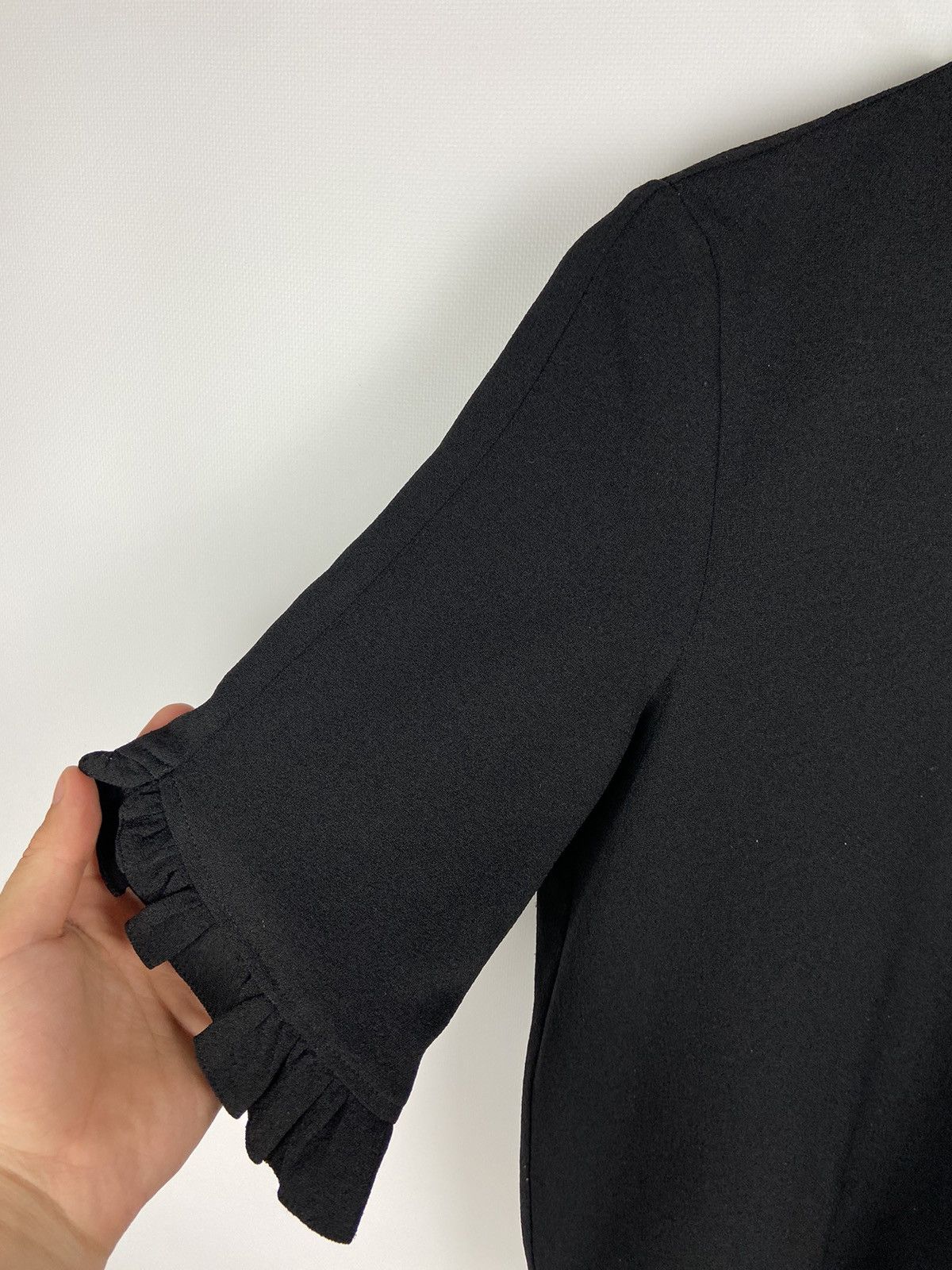 Designer × Ganni GANNI Clark Top Blouse Womens Black Size XXS / US 00 / IT 34 - 5 Thumbnail
