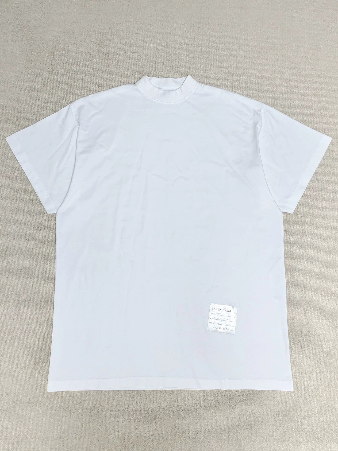 Balenciaga Balenciaga 24ss Spring White Convenience Patch Short Sleeve