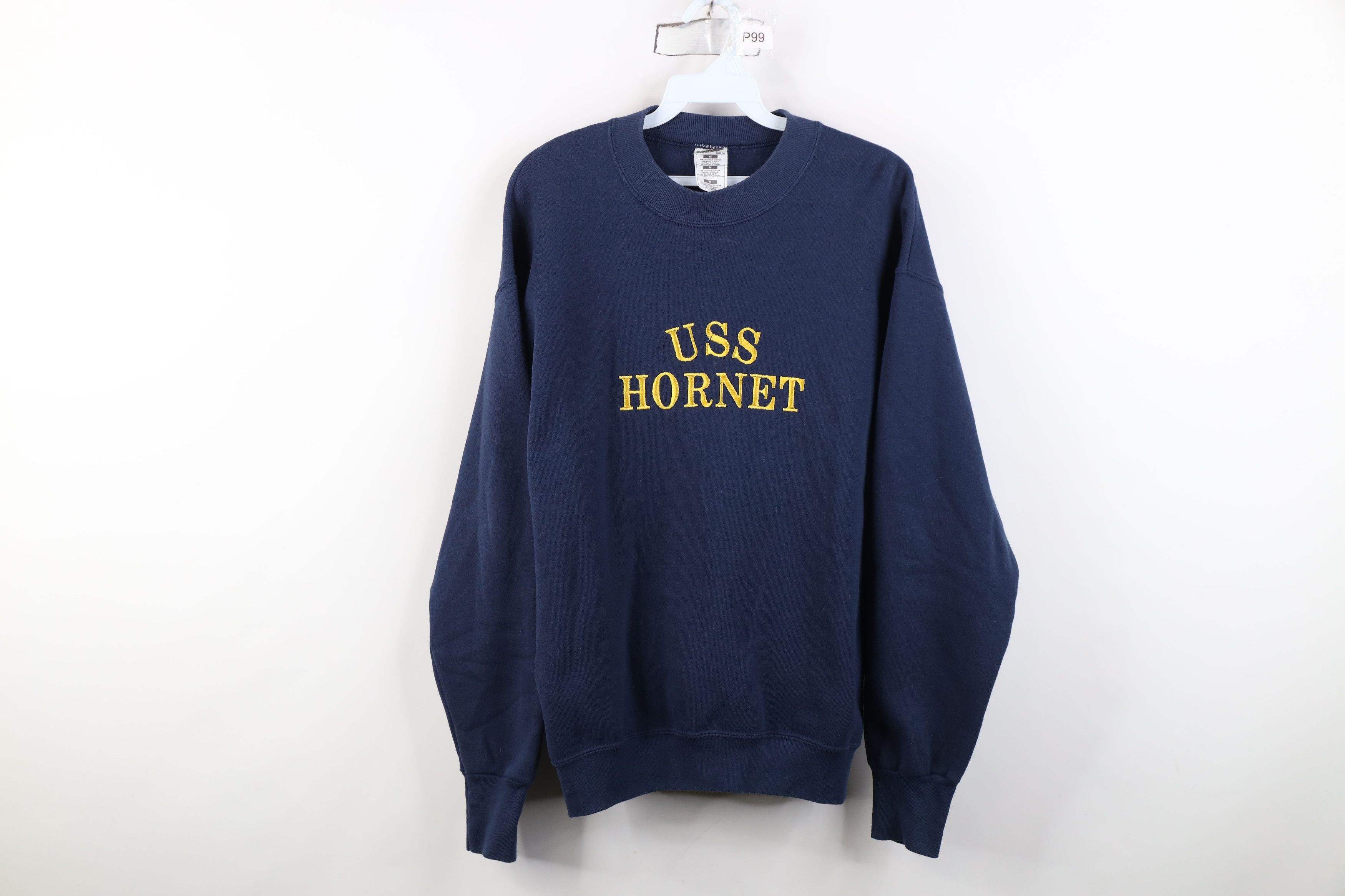 Vintage Vintage 90s USS Hornet Military War Ship Crewneck Sweatshirt Size US M / EU 48-50 / 2 - 1 Thumbnail