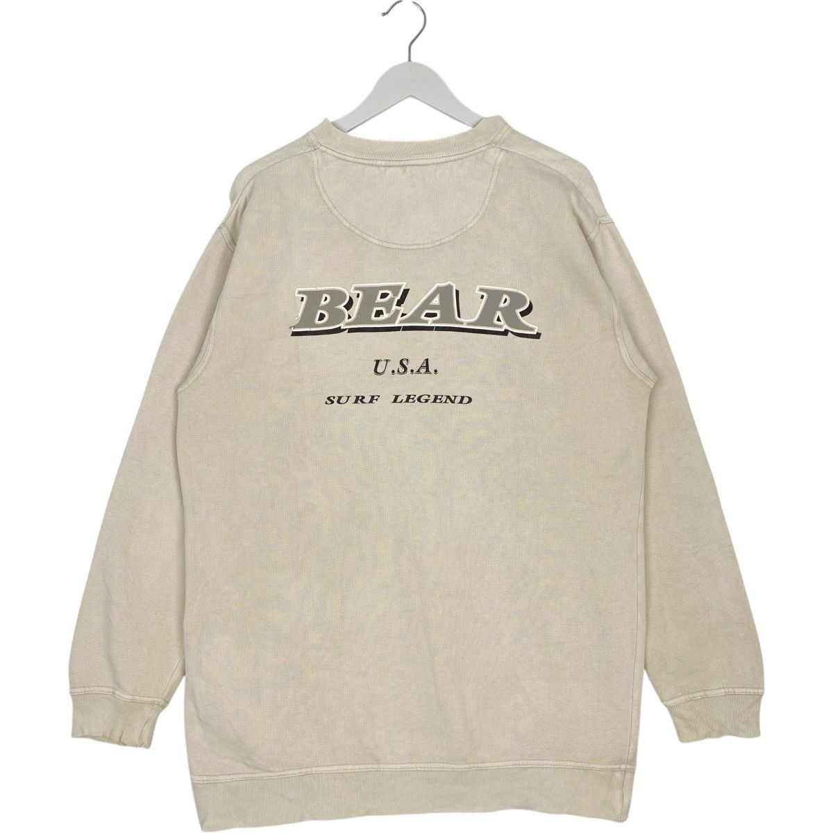 Vintage Vintage Bear Crewneck Sweatshirt White Pullover Jumper Sz M Size US M / EU 48-50 / 2 - 7 Thumbnail