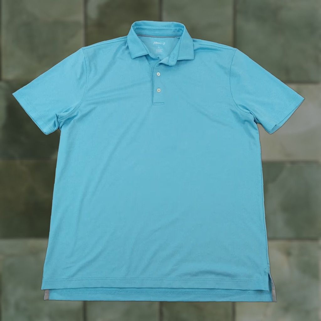 johnnie-O Johnnie-O Polo Shirt Men Large Blue Short Sleeve Casual Lightweight Stretch Size US L / EU 52-54 / 3 - 1 Thumbnail