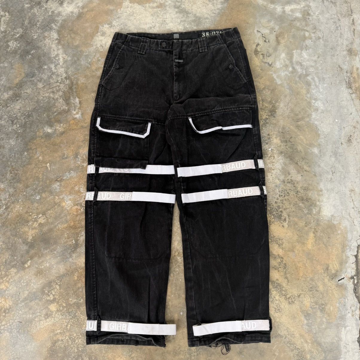 Marithe + Francois Girbaud Vintage y2k MFG Baggy Stripe Jeans Size US 37 - 1 Thumbnail