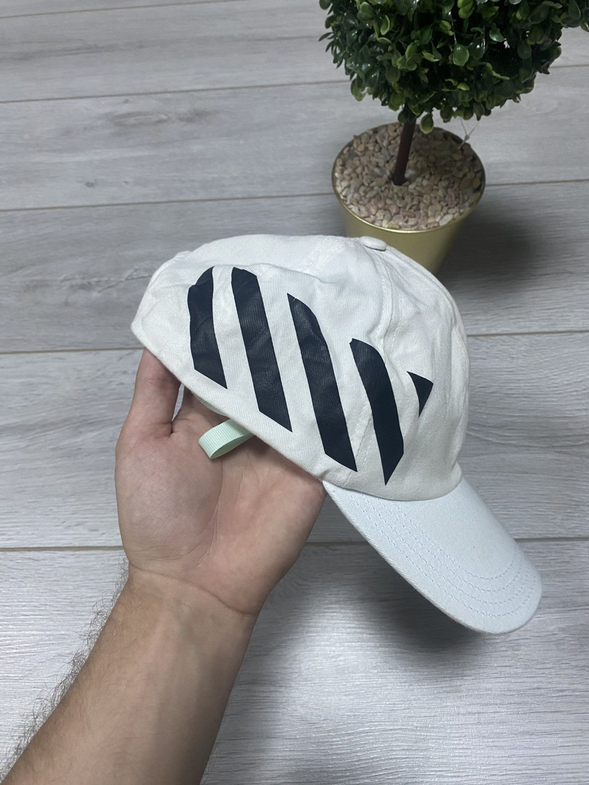 Off-White Off White Cap Diag Print Baseball Cap Virgil Abloh Size ONE SIZE - 3 Thumbnail