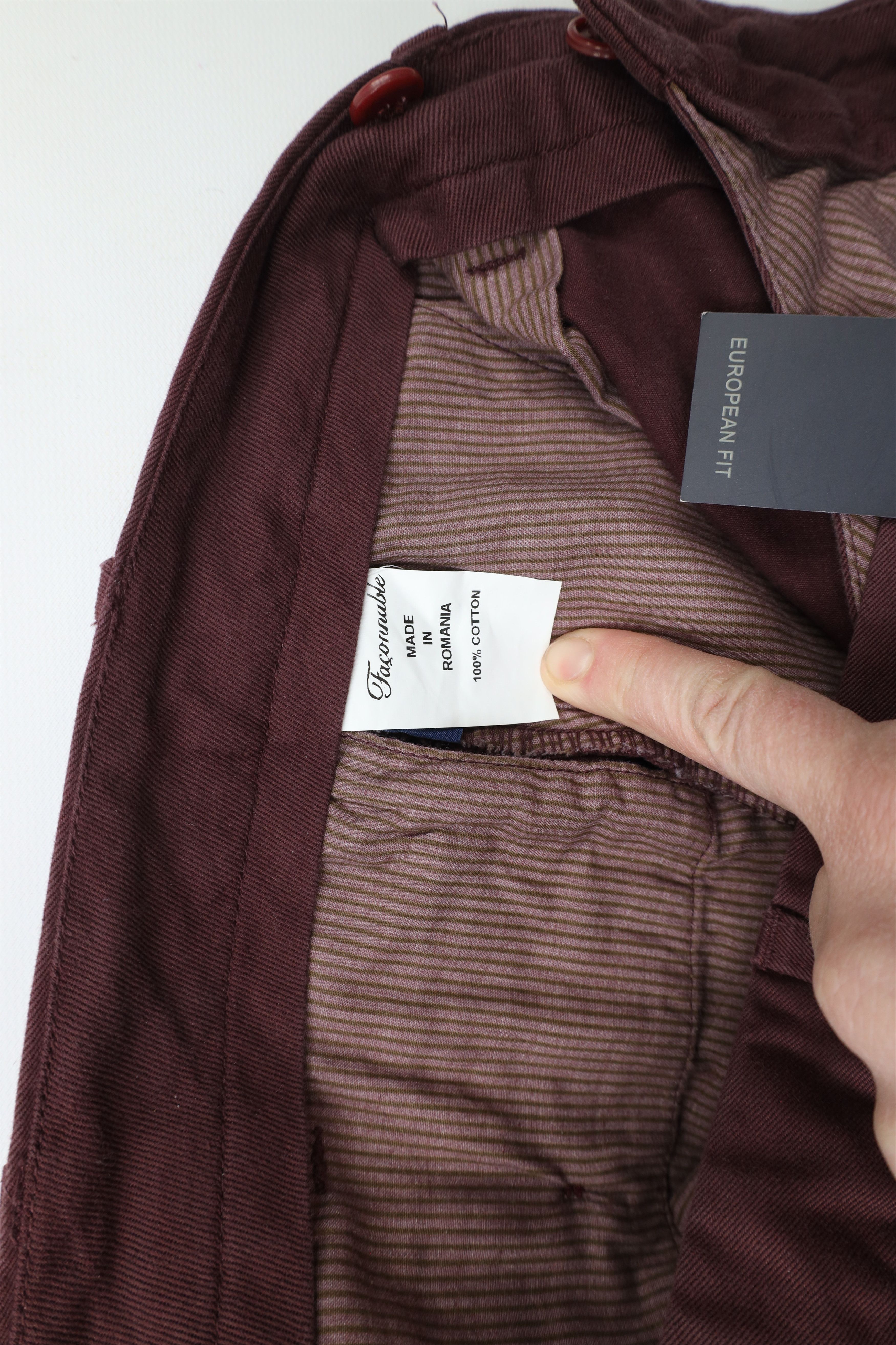 Faconnable × Vintage New Faconnable Straight Leg Heavy Cotton Chino Pants Slacks Size US 34 / EU 50 - 8 Thumbnail