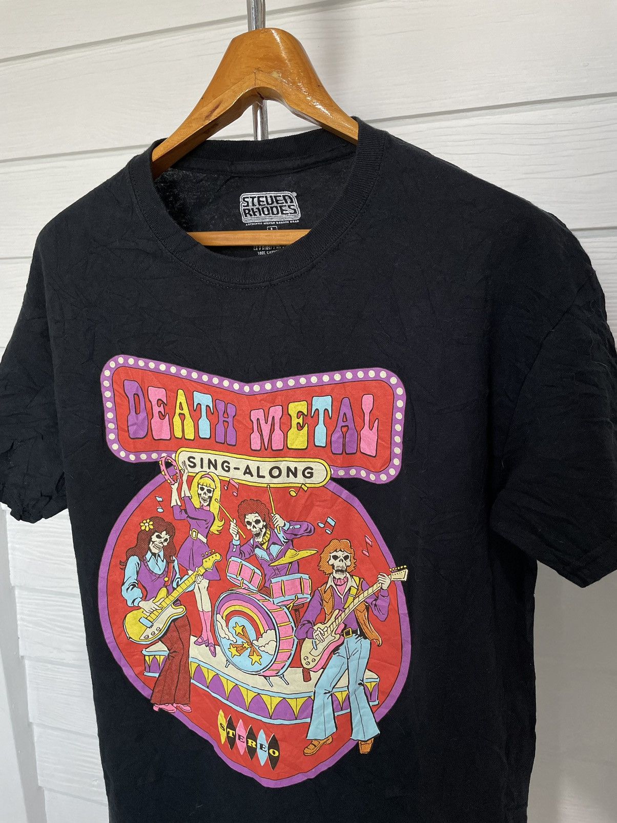 Vintage STEVEN RHODES DEATH METAL SING-ALONG Size US L / EU 52-54 / 3 - 2 Thumbnail