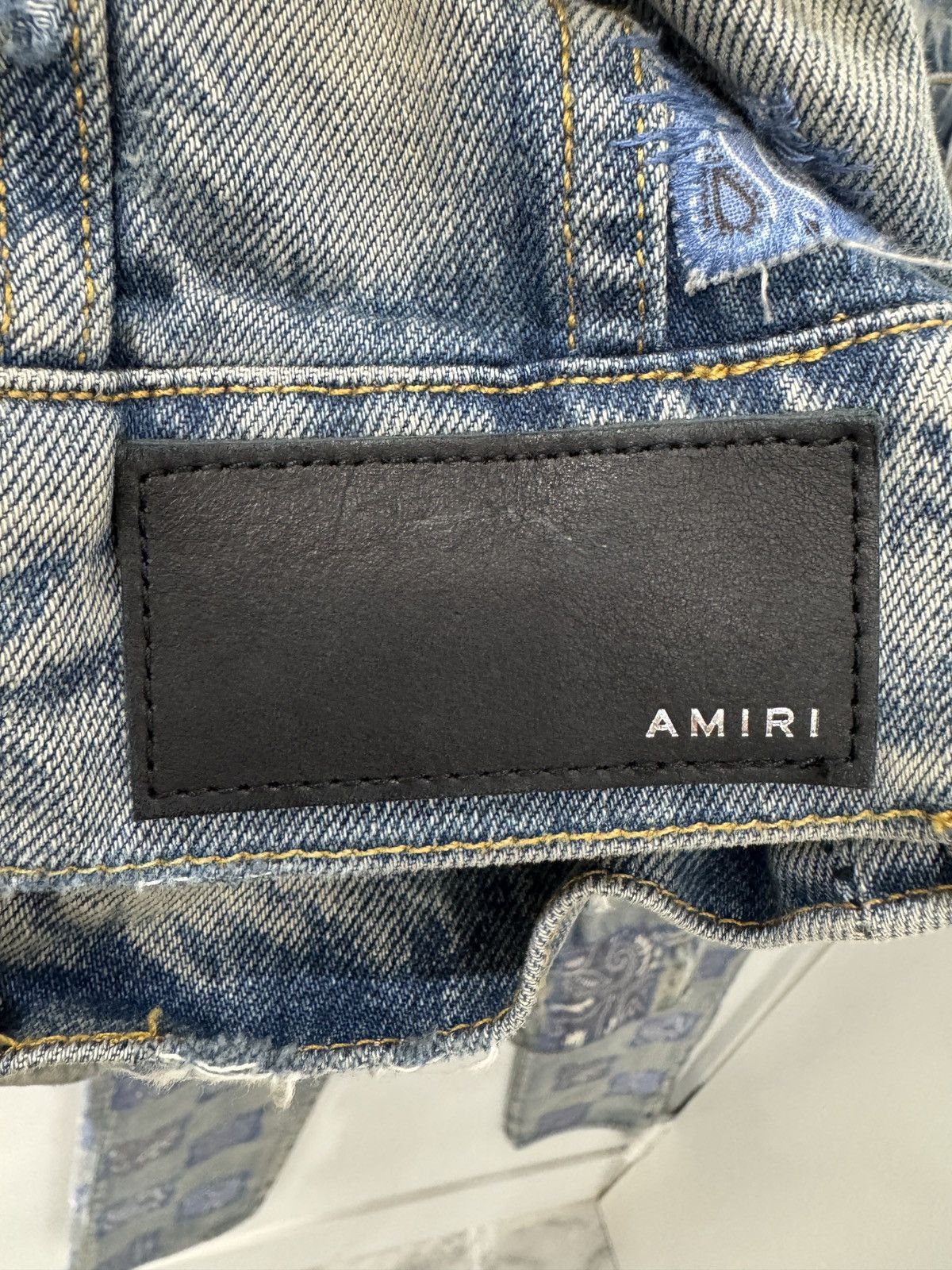 Amiri Amiri Blue Bandana Patch Denim Jacket And Pants Set Size US M / EU 48-50 / 2 - 5 Thumbnail