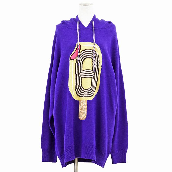 Hermes Hermes Hermes Cashmere Knit Hoodie Textile Sweatshirts & Hoodies DUTY FREE for USA Size ONE SIZE - 1 Thumbnail