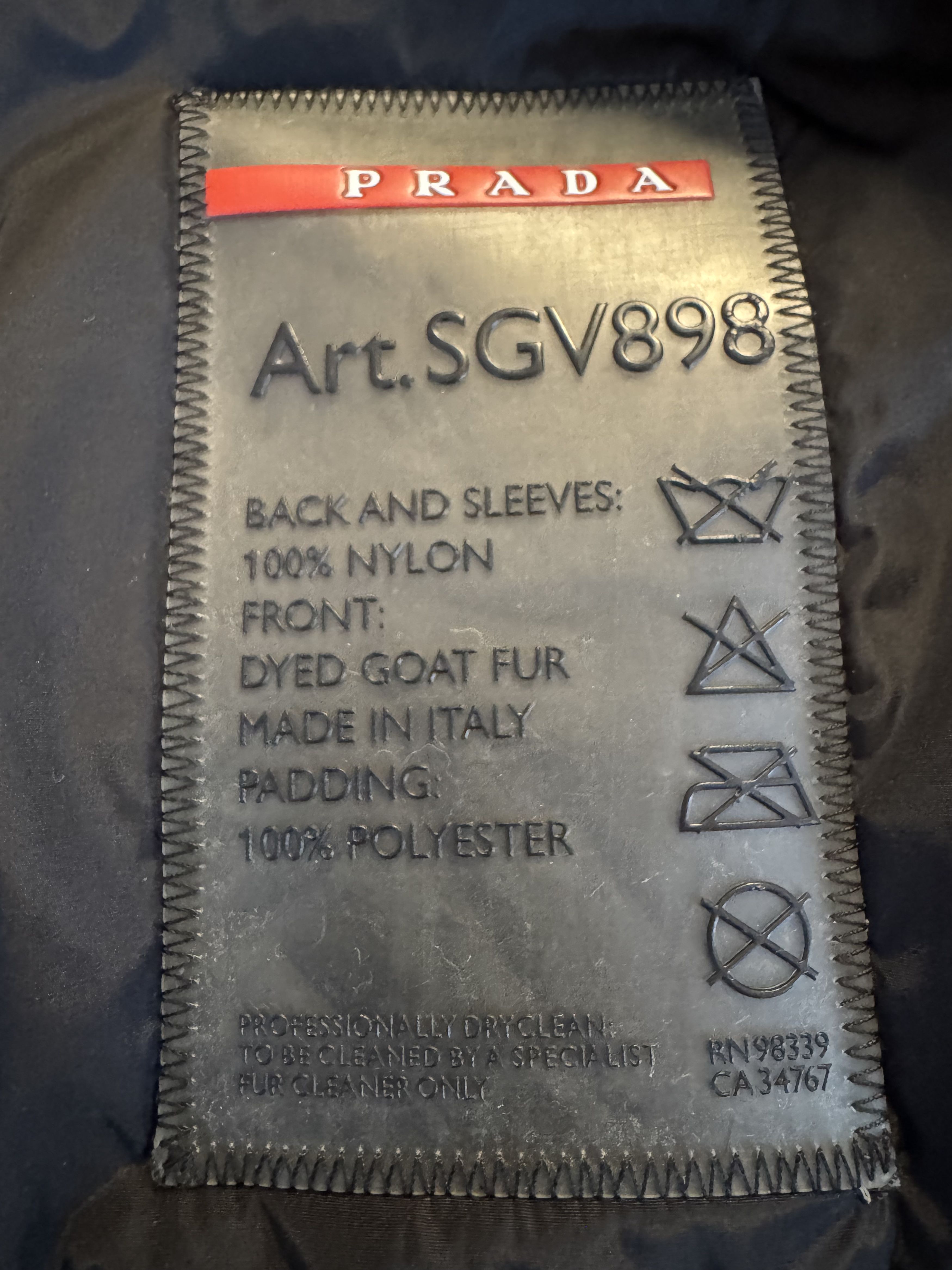 Prada PRADA Linea Rossa SGV898 Fur Parka Goa Fur Archive Rare Size US XL / EU 56 / 4 - 2 Thumbnail