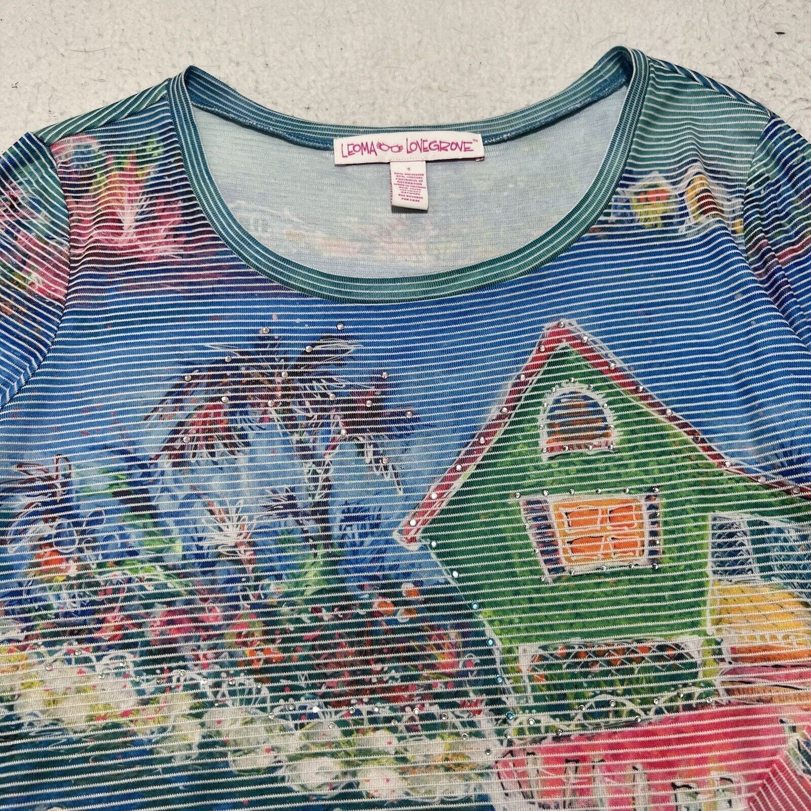 Other Leoma Lovegrove Small Motor Scooter Rhinestone Top Size S / US 4 / IT 40 - 2 Thumbnail