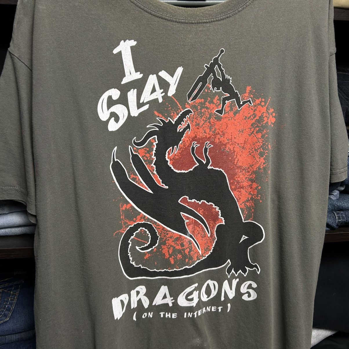 Vintage Vintage Jinx I Slay Dragons Big logo streetwear tee size XL Size US XL / EU 56 / 4 - 2 Thumbnail
