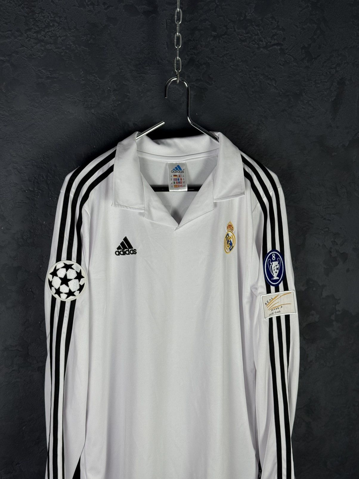 Adidas Zidane Real Madrid 2002 Longsleeve Football Tee Shirt Size US XL / EU 56 / 4 - 4 Thumbnail