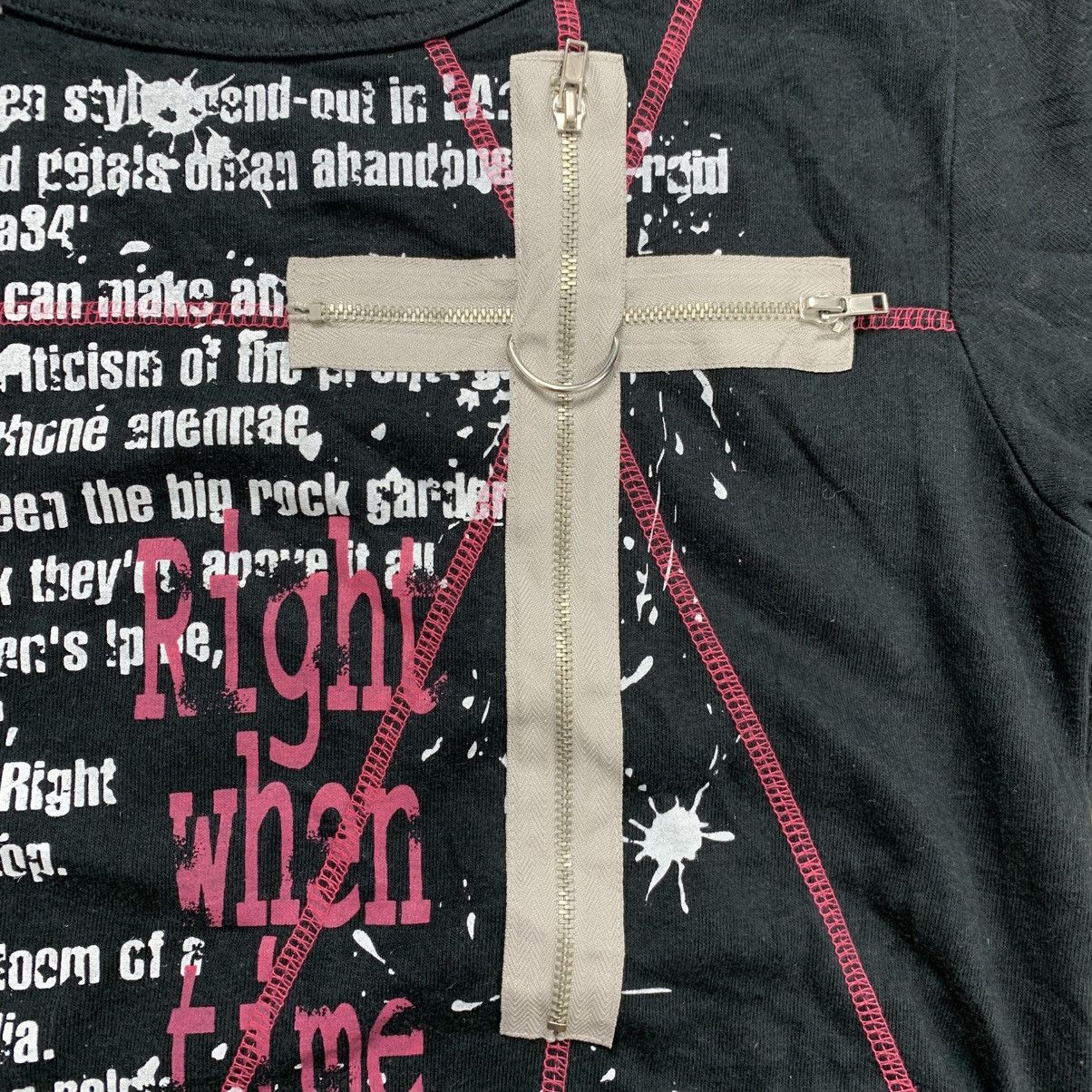 If Six Was Nine × Japanese Brand × Le Grande Bleu (L.G.B.) Panama Soda Cross Zipper ifsixwasnine gothic Tshirt Size L / US 10 / IT 46 - 3 Thumbnail
