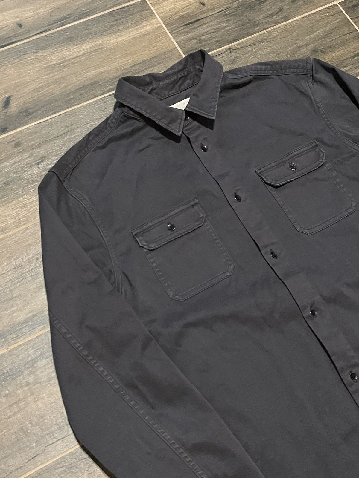 Allsaints × Vintage Vintage Allsaints Black Button-up Overshot Jacket L Size US M / EU 48-50 / 2 - 2 Thumbnail