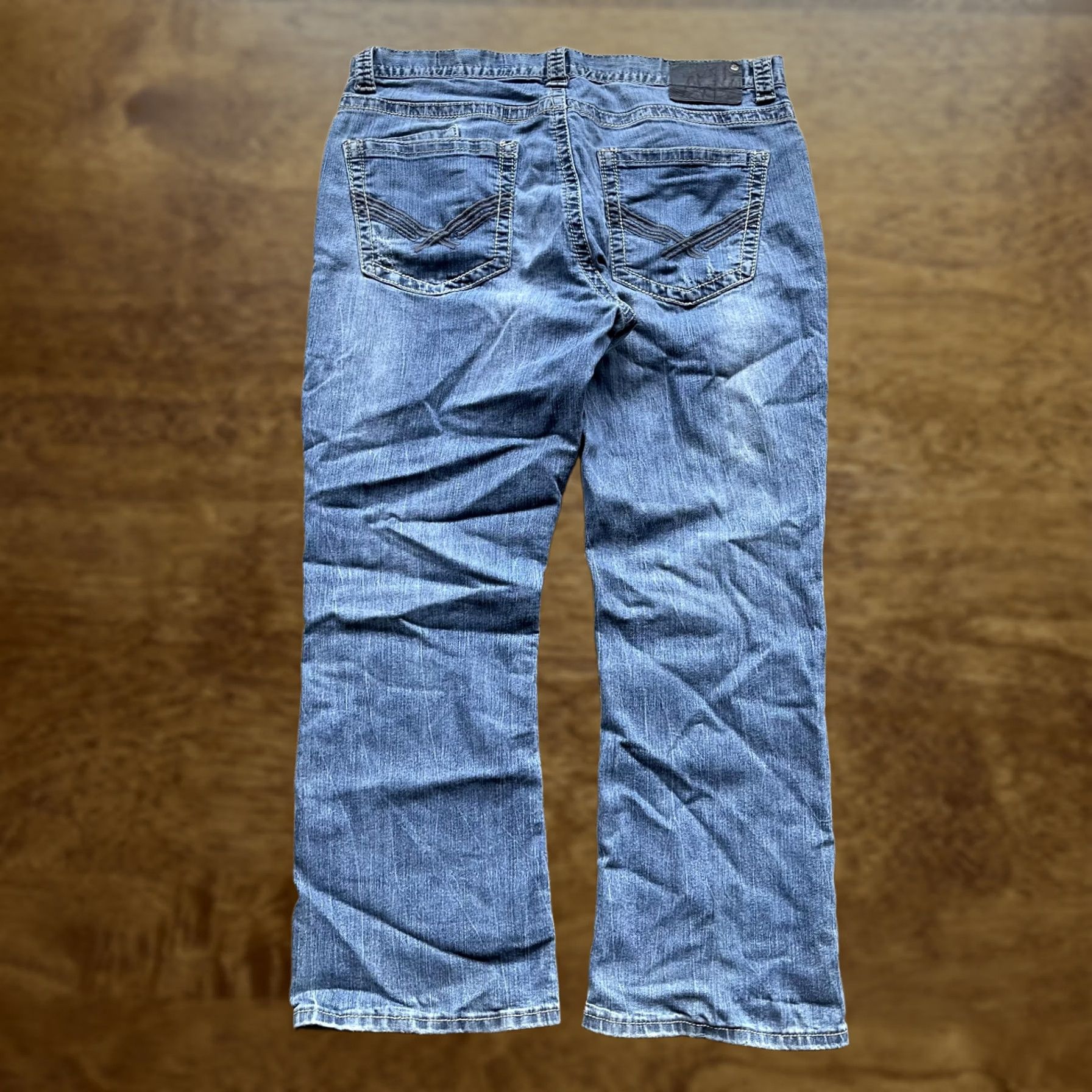 Denime Axel Jeans Mens 36x30 Blue Denim Straight Leg Medium Wash Pockets Size US 36 / EU 52 - 1 Thumbnail