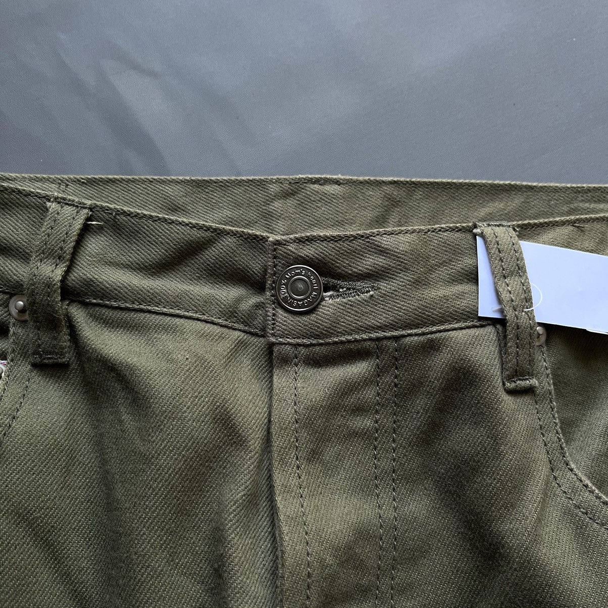 If Six Was Nine × Vintage Vintage Magasin Green Selvadge Y2K Baggy Pants Size US 32 / EU 48 - 4 Thumbnail