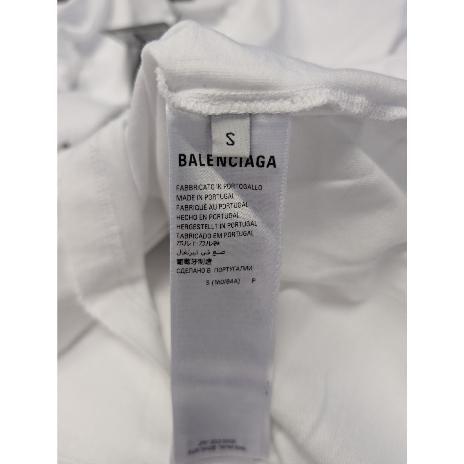 Balenciaga o1rshd1 Hand Drawn BB Icon Vintage Jersey Medium Fit T-Shirt Size US S / EU 44-46 / 1 - 16 Thumbnail