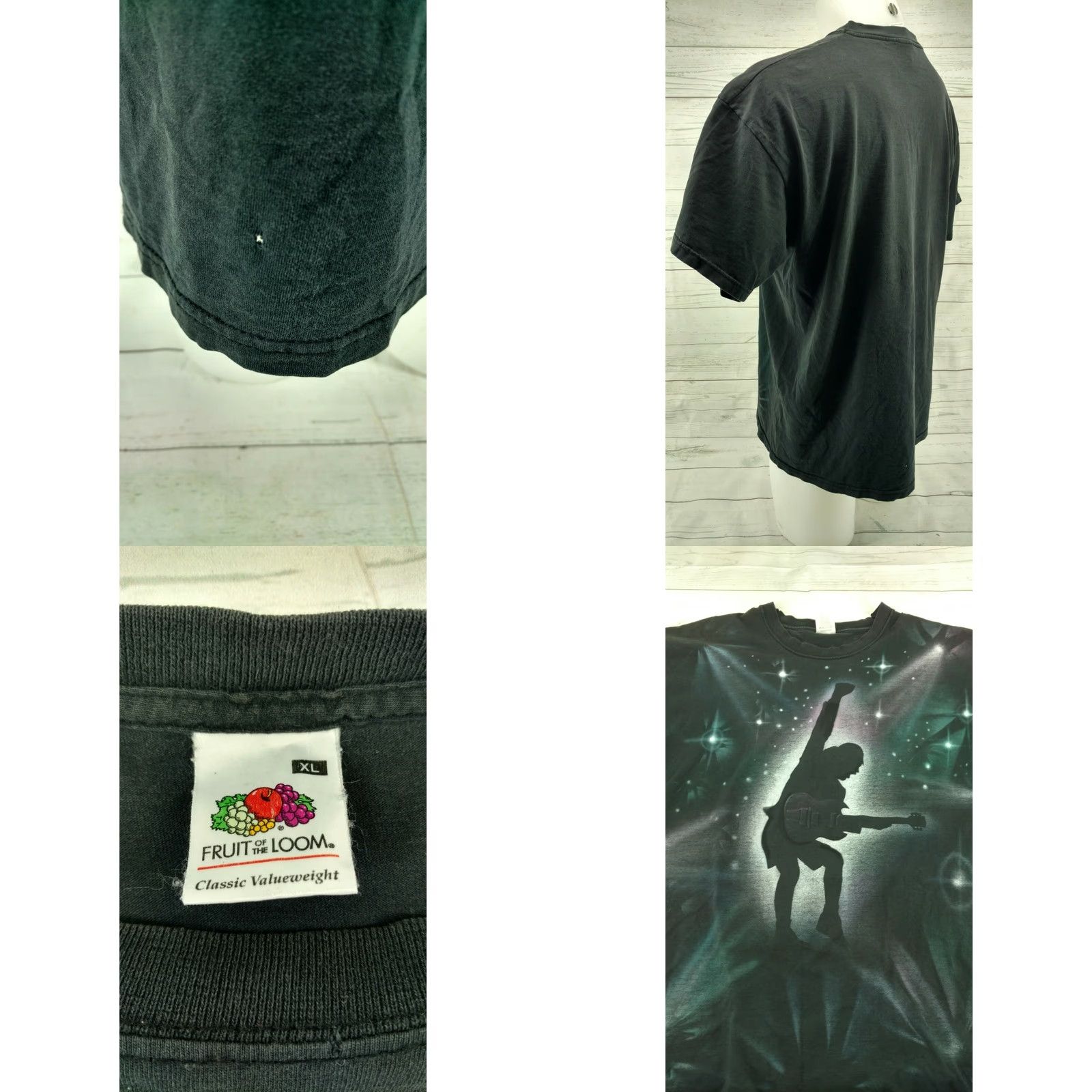 Logo 7 VINTAGE AC/DC T-Shirt Black Men's Graphic XL Angus Young Logo Shirt Size US XL / EU 56 / 4 - 8 Thumbnail