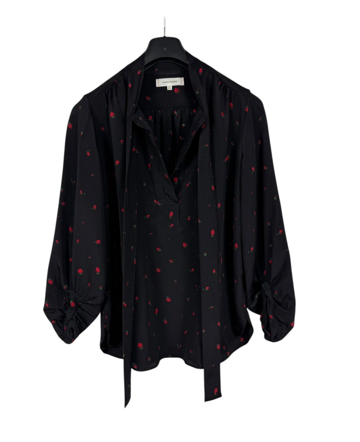 CHINTI & PARKER Chinti & Parker Silk Blouse Button Up Strawberries Printed Size S / US 4 / IT 40 - 10 Thumbnail
